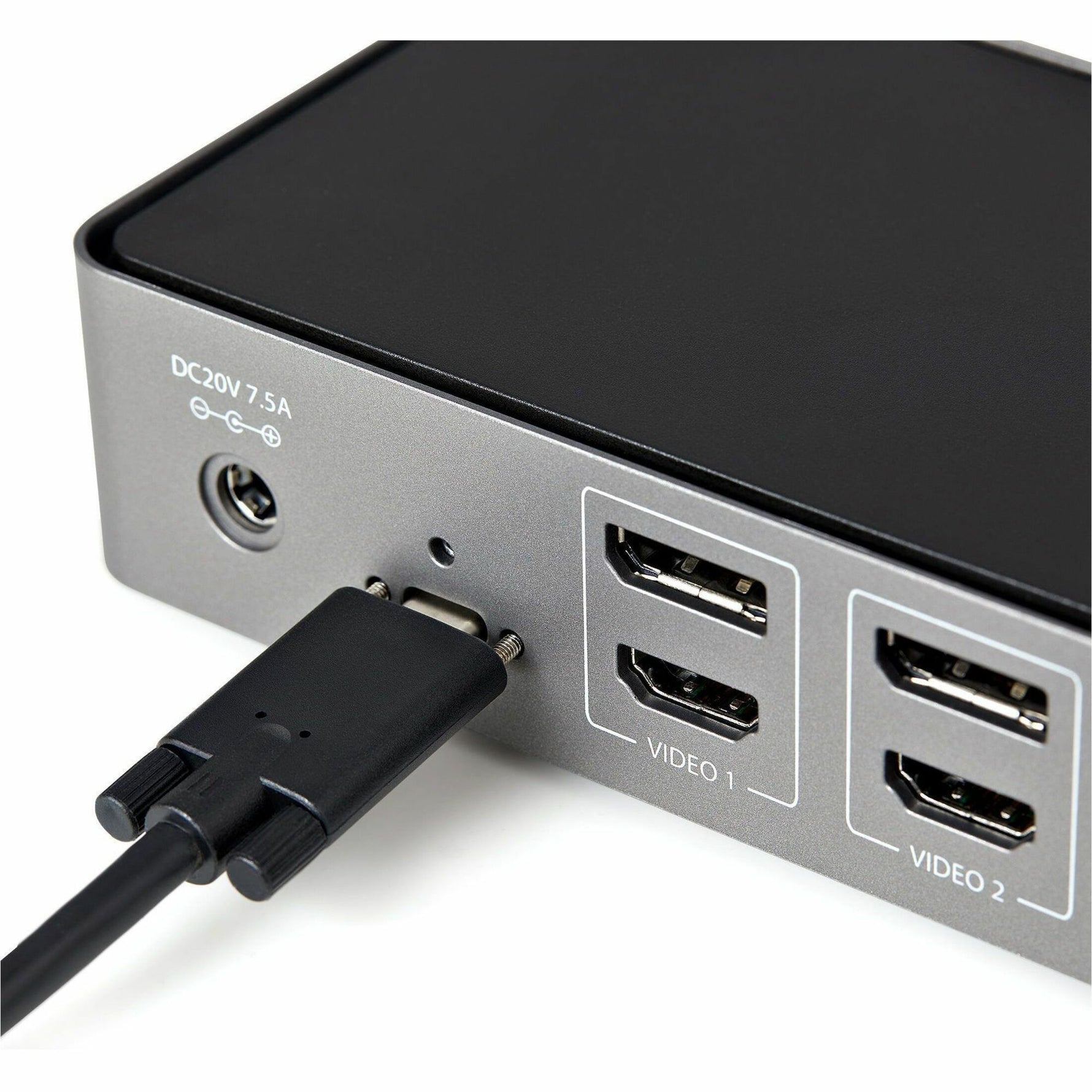 StarTech.com USB-C & USB-A Dock, Hybrid Triple Monitor Laptop Docking Station DisplayPort & HDMI 4K 60Hz/85W PD/6x USB/GbE, TAA - Alternate view 6