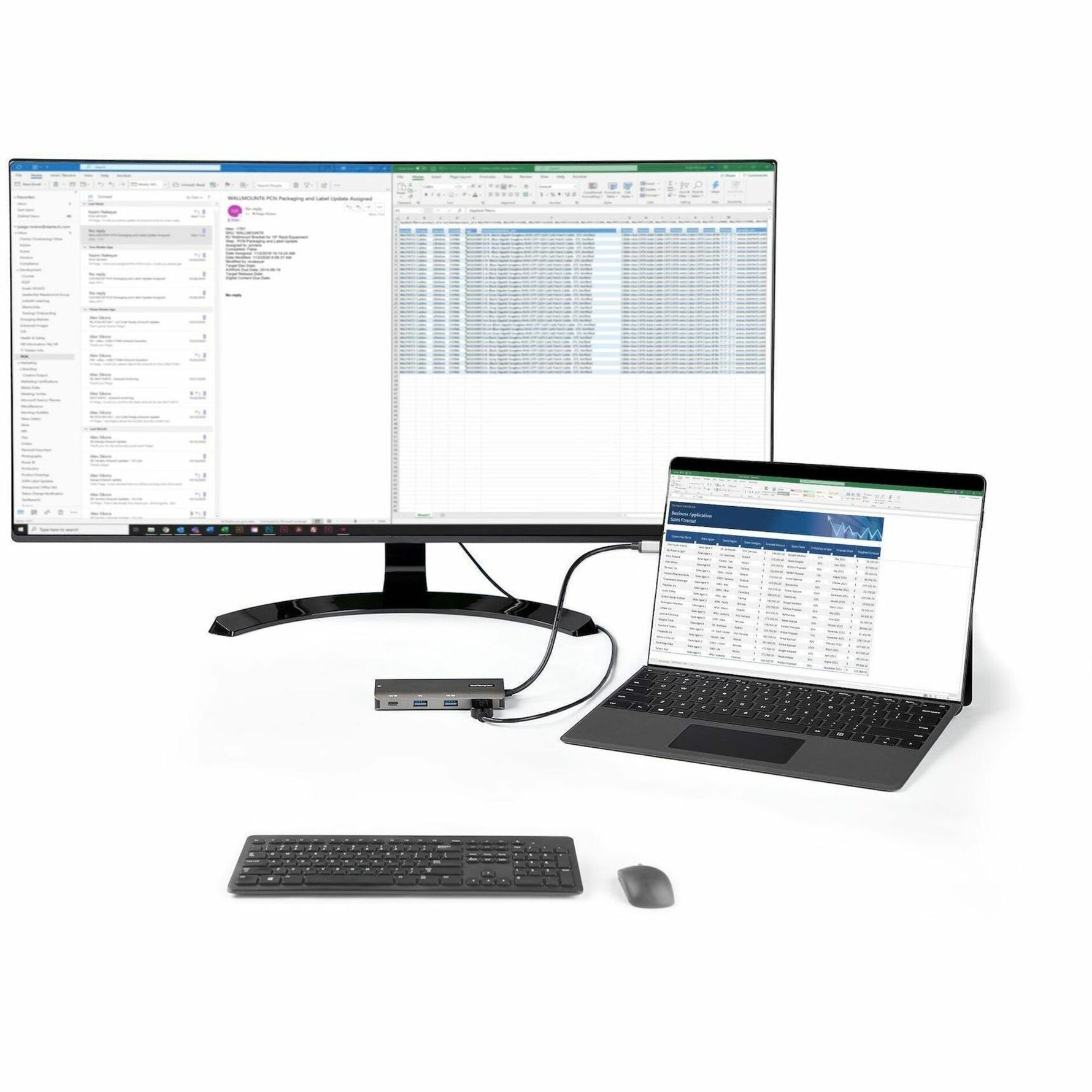 StarTech.com USB 3.1 (3.1 Gen 2) Type C Docking Station for Notebook, Tablet, Workstation - 100 W - Grey - Alternate view 6