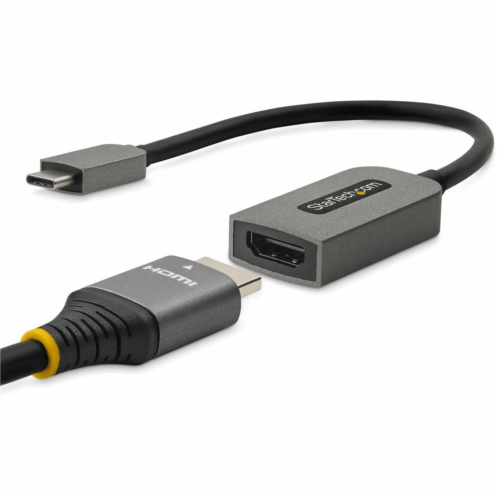 StarTech.com USB-C to HDMI Adapter, 4K 60Hz Video, HDR10, USB-C to HDMI Monitor Dongle, USB4 / Thunderbolt Compatible