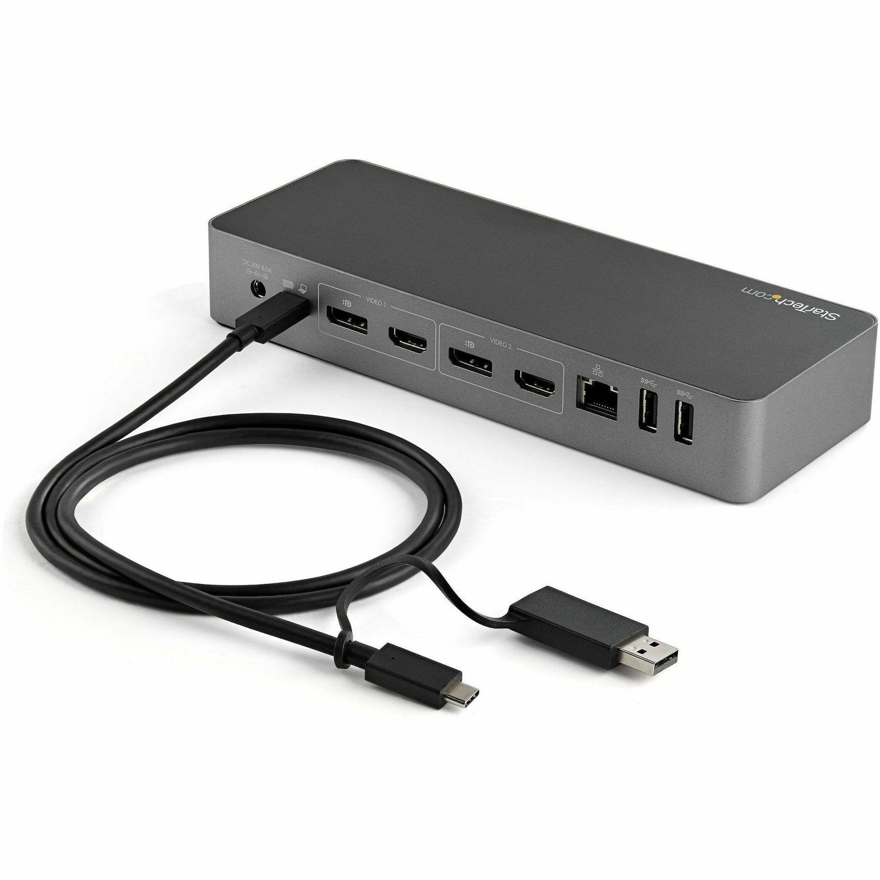 StarTech.com 3ft/1m USB-C Cable with USB-A Adapter Dongle, USB-C to C (10Gbps/PD), USB-A to C (5Gbps), 2-in-1 USB C Cable for Hybrid Dock - Alternate view 8