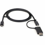 StarTech.com 3ft/1m USB-C Cable with USB-A Adapter Dongle, USB-C to C (10Gbps/PD), USB-A to C (5Gbps), 2-in-1 USB C Cable for Hybrid Dock - Alternate view 7