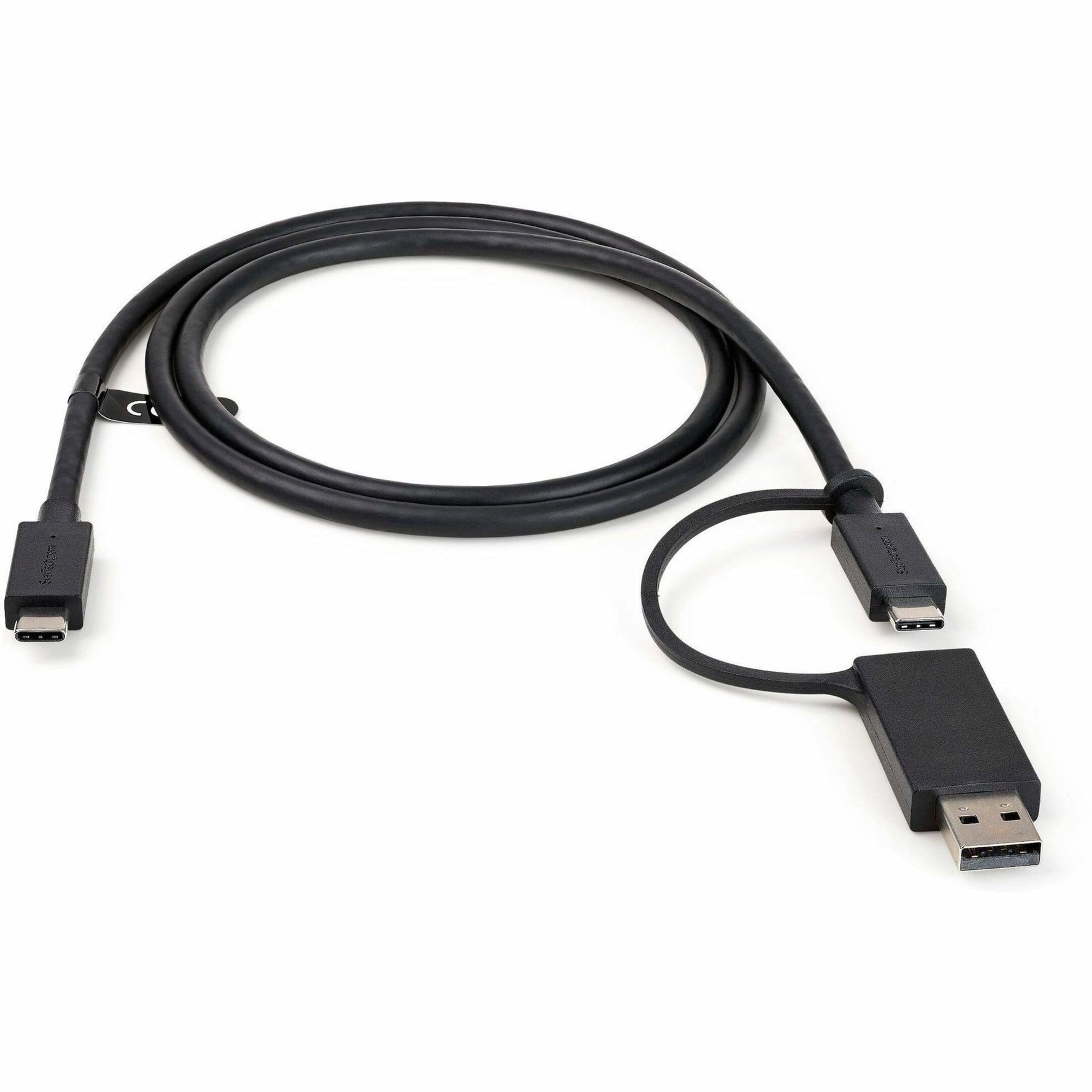 StarTech.com 3ft/1m USB-C Cable with USB-A Adapter Dongle, USB-C to C (10Gbps/PD), USB-A to C (5Gbps), 2-in-1 USB C Cable for Hybrid Dock - Alternate view 7