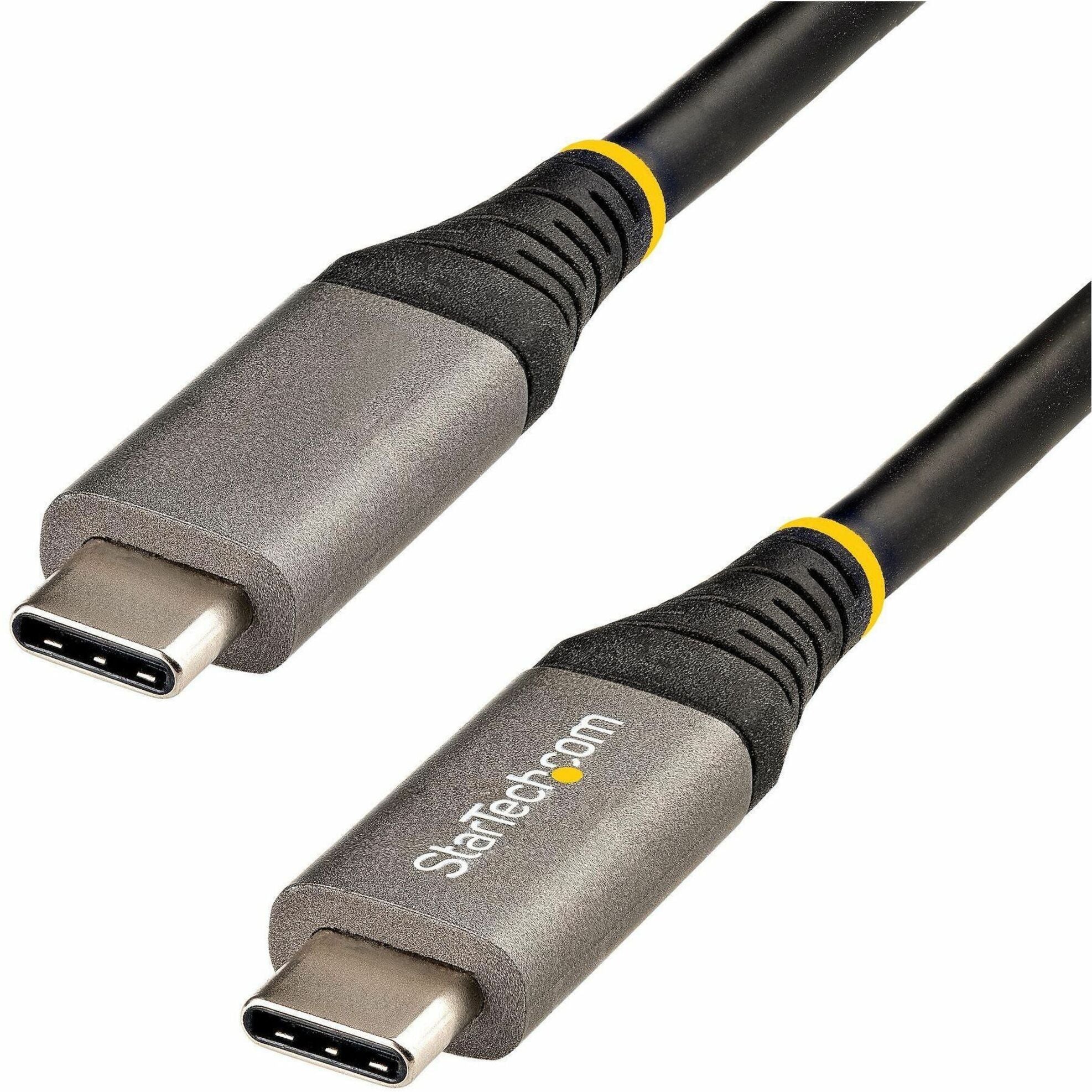 StarTech.com 20' 50cm USB C Cable 10Gbps, USB 3.1 Type-C Cable, 5A/100W, DP Alt Mode, USB-C Cord for USB-C Laptop/Phone/Device