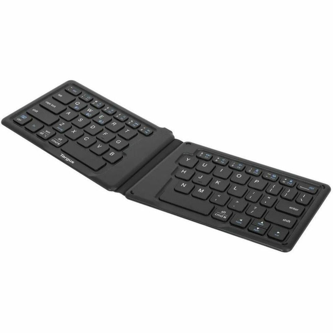 Targus EcoSmart AKF003US Keyboard - Compact - Wireless Connectivity - English (US) - Black - Left view