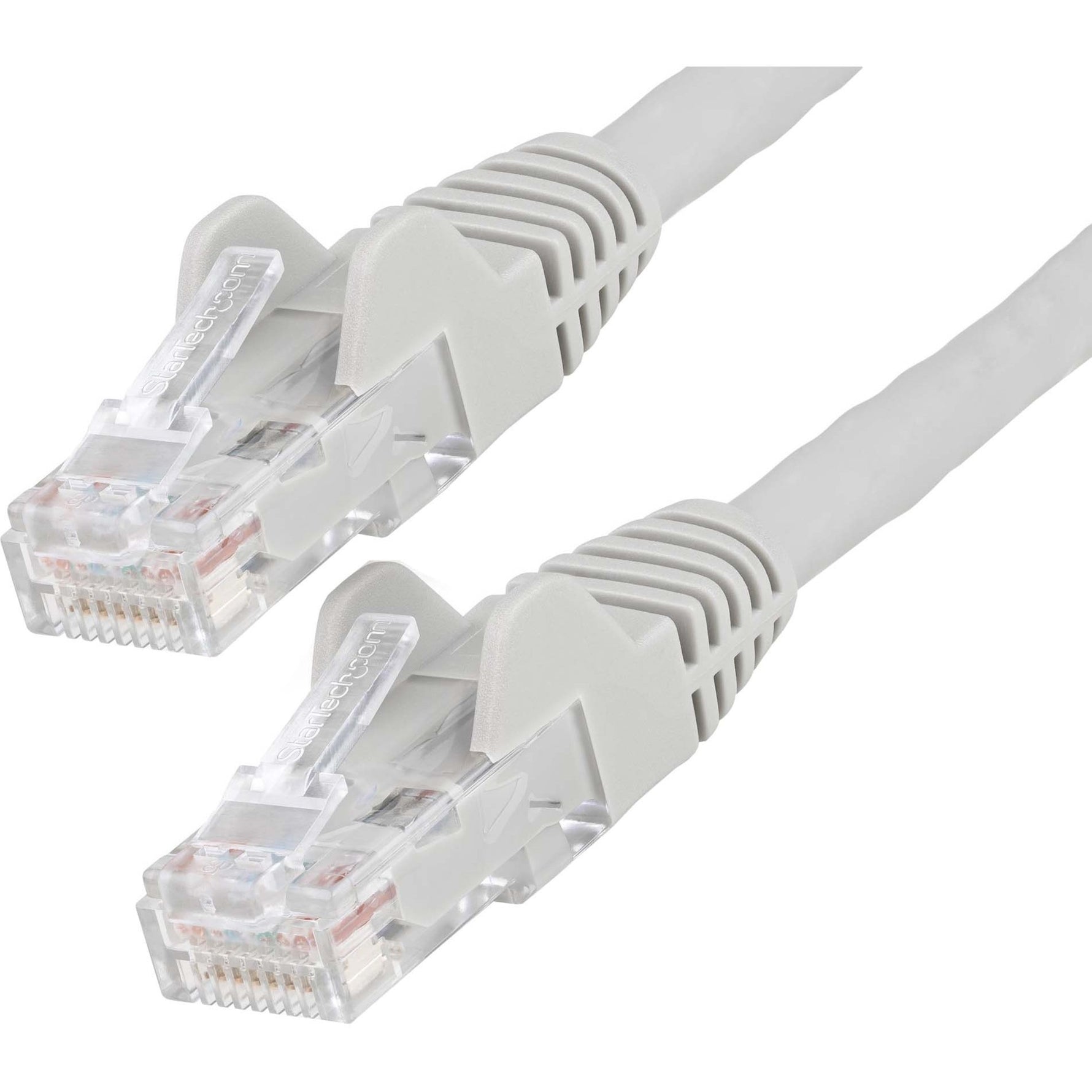 StarTech.com 15m CAT6 Ethernet Cable, LSZH (Low Smoke Zero Halogen), 10 GbE Snagless 100W PoE UTP RJ45 Grey CAT 6 Network Patch Cord, ETL