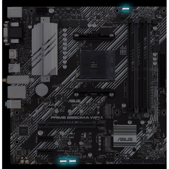 Asus Prime B550M-A WIFI II Desktop Motherboard - AMD B550 Chipset - Socket AM4 - Micro ATX - Alternate view 11