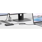 Alogic MV2 USB Type A, USB Type C Docking Station for Notebook - Memory Card Reader - SD - 100 W - Black - Alternate view 6