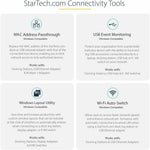 StarTech.com USB C Multiport Adapter, Dual HDMI, 4K 60Hz, 2x 5Gbps USB-A Hub, 100W Power Delivery, GbE, SD/MicroSD, USB C Mini Dock - Alternate view 6