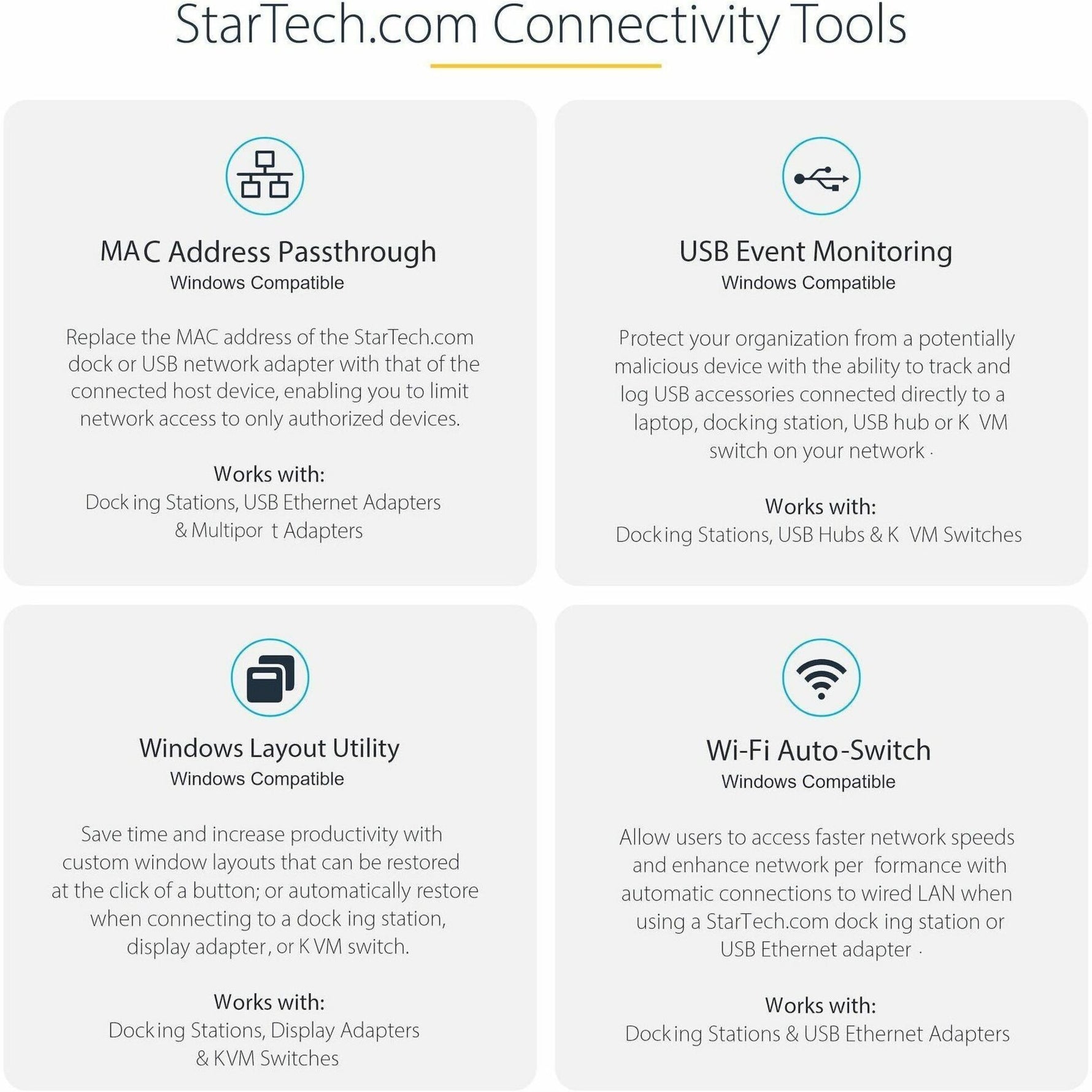 StarTech.com USB C Multiport Adapter, Dual HDMI, 4K 60Hz, 2x 5Gbps USB-A Hub, 100W Power Delivery, GbE, SD/MicroSD, USB C Mini Dock - Alternate view 6