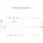 StarTech.com USB C Multiport Adapter, Dual HDMI, 4K 60Hz, 2x 5Gbps USB-A Hub, 100W Power Delivery, GbE, SD/MicroSD, USB C Mini Dock - Alternate view 7