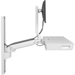 Ergotron CareFit Mounting Arm for Monitor, Mouse, Keyboard, LCD Display - White - Right view