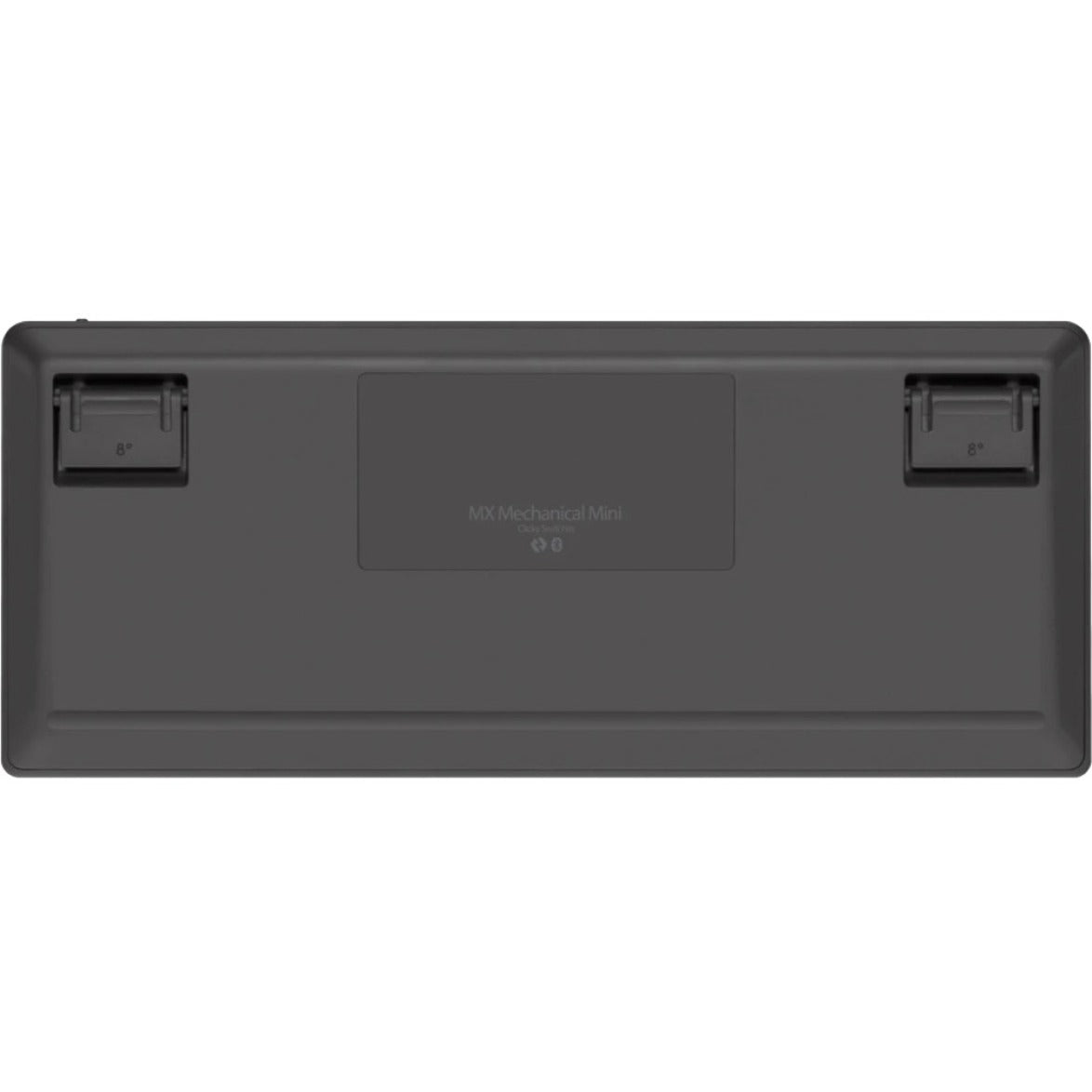 Logitech MX Mechanical Mini Keyboard - Wireless Connectivity - Graphite - Bottom view