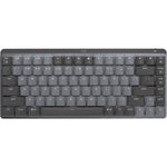 Logitech MX Mechanical Mini Keyboard - Wireless Connectivity - Graphite - Top view