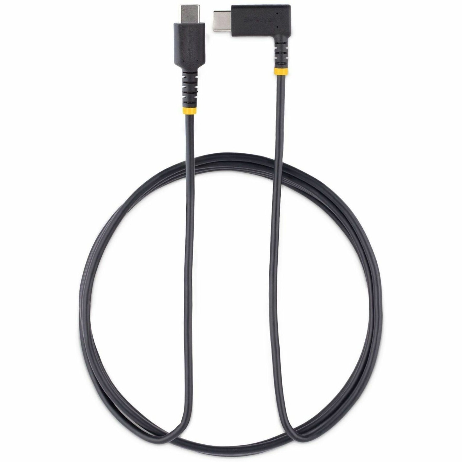 StarTech.com 6ft (2m) USB C Charging Cable Right Angle, 60W PD 3A, Heavy Duty Fast Charge USB-C Cable, Durable Rugged Aramid Fiber - Alternate view 6