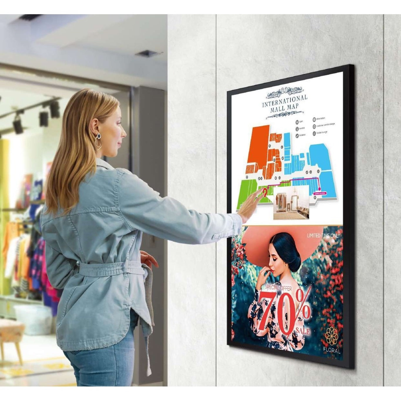 Samsung QM43B-T 43' LCD Digital Signage Display - 24 Hours/7 Days Operation - Alternate view 14