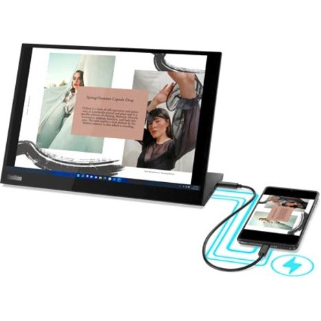 Lenovo ThinkVision M14d 14' Class LED Monitor - 16:10 - Raven Black - Alternate view 7