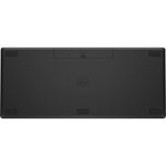 HP 350 Rugged Keyboard - Wireless Connectivity - Black - Bottom view