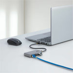 StarTech.com 3-Port USB Hub with Ethernet, USB-A Ports, Gigabit Ethernet/GbE, 5Gbps, Bus-Powered, 1ft/30cm Cable, Portable Laptop USB Hub - Alternate view 6