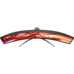 AOC AGON AG493UCX2 49' Class Dual Quad HD (DQHD) Curved Screen Gaming LCD Monitor - 32:9 - Textured Black - Top view