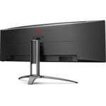 AOC AGON AG493UCX2 49' Class Dual Quad HD (DQHD) Curved Screen Gaming LCD Monitor - 32:9 - Textured Black - Alternate view 7