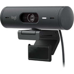Logitech BRIO 505 Video Conferencing Camera - 4 Megapixel - 60 fps - Graphite - USB Type C - Left view