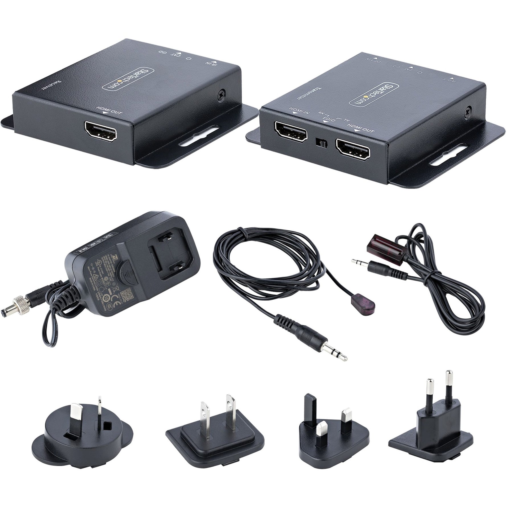 StarTech.com 4K HDMI Extender over CAT6/CAT5 Ethernet Cable, 4K 30Hz or 1080p 60Hz Video Extender, HDMI Transmitter and Receiver Kit - Alternate view 8