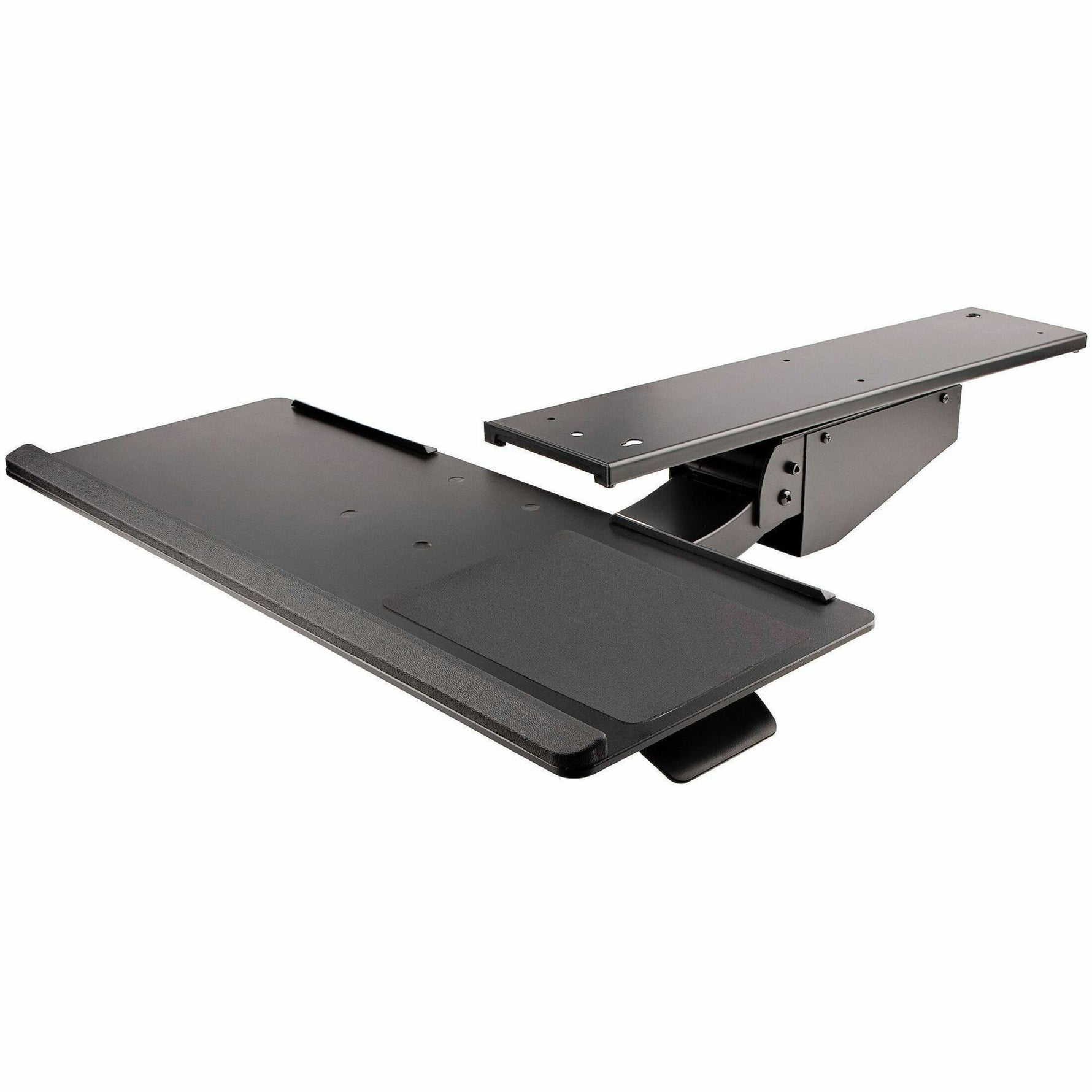 StarTech.com Under Desk Keyboard Tray, Height Adjustable Keyboard and Mouse Tray (10' x 26'), Ergonomic Computer Keyboard Tray w/Mouse Pad