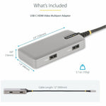 StarTech.com USB-C Multiport Adapter, 4K60Hz HDMI, HDR, 2-Port 5Gbps USB Hub, 100W PD Pass-Through, GbE, Mini Dock, Windows/macOS/ChromeOS - Alternate view 6