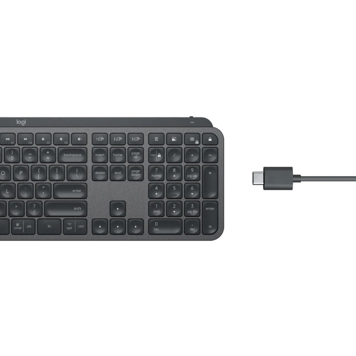Logitech MX Keys for Business Keyboard - Wireless Connectivity - English (US) - Graphite - Alternate view 16