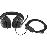 Kensington H2000 Wired Over-the-ear Stereo Headset - Black - Bottom view
