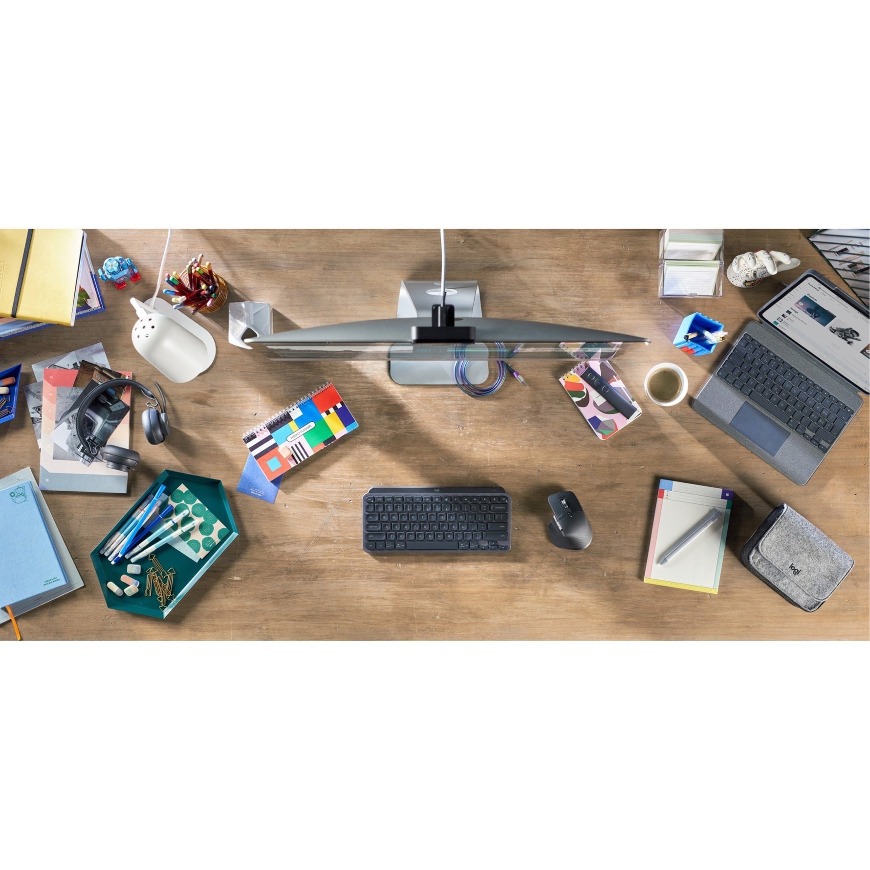 Logitech MX Keys Mini for Business Keyboard - Wireless Connectivity - English (US), Brazilian - Graphite - Alternate view 7