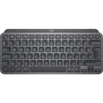 Logitech MX Keys Mini for Business Keyboard - Wireless Connectivity - English (US), Brazilian - Graphite - Top view