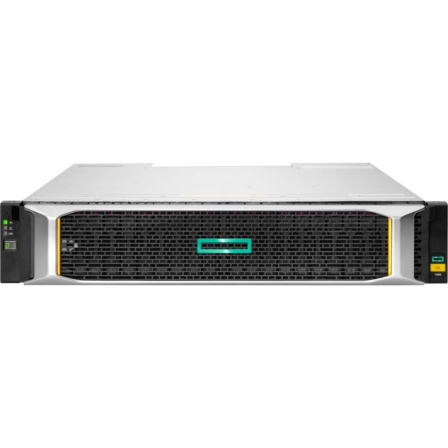 HPE 1060 24 x Total Bays NAS Storage System - 2U Rack-mountable - Left view