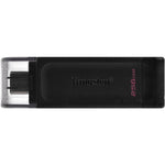 Kingston DataTraveler 70 DT70 256 GB USB 3.2 (Gen 1) Type C Flash Drive - Top view