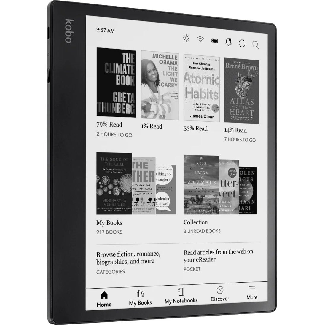 Kobo Elipsa 2E Digital Text Reader - Right view