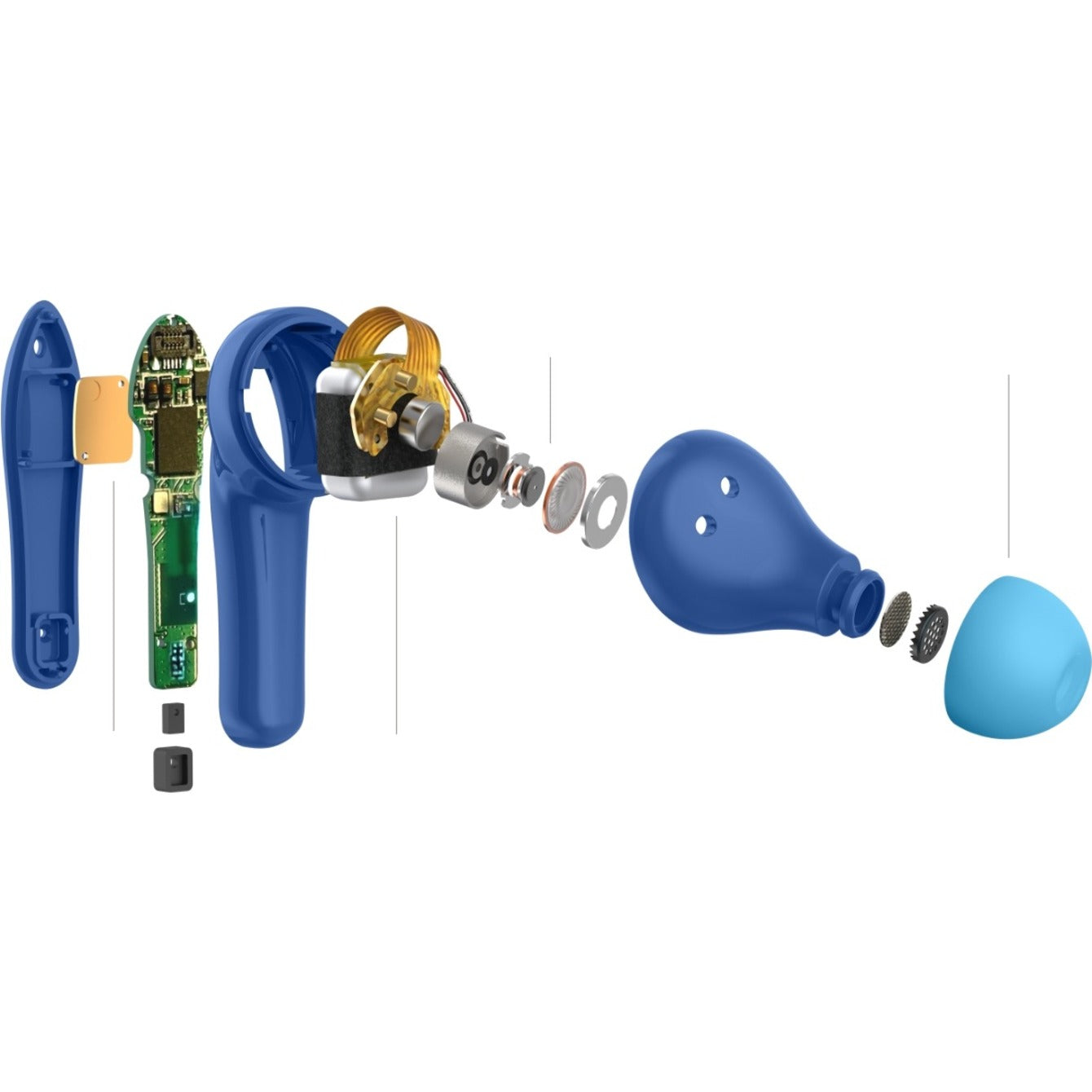 Belkin SOUNDFORM Nano True Wireless Earbud Stereo Earset - Blue - Alternate view 6