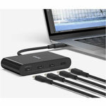 Belkin Connect USB-C 4-Port Hub, Adapter Dongle, 4xUSB-C Ports & 100W PD Max 10Gbps Data Transfer Mac/Chromebook - Alternate view 6