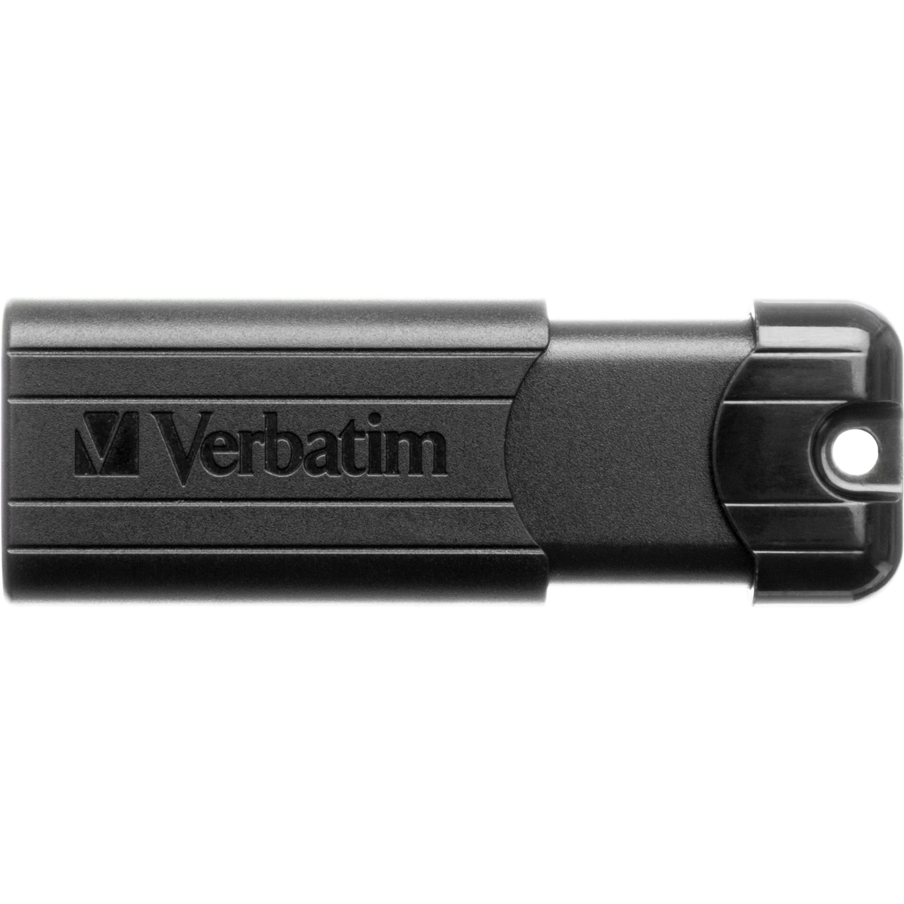 Verbatim PinStripe 256 GB USB 3.2 (Gen 1) Flash Drive - Black