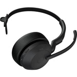 Jabra Evolve2 55 Wired/Wireless On-ear Mono Headset - Black - Bottom view