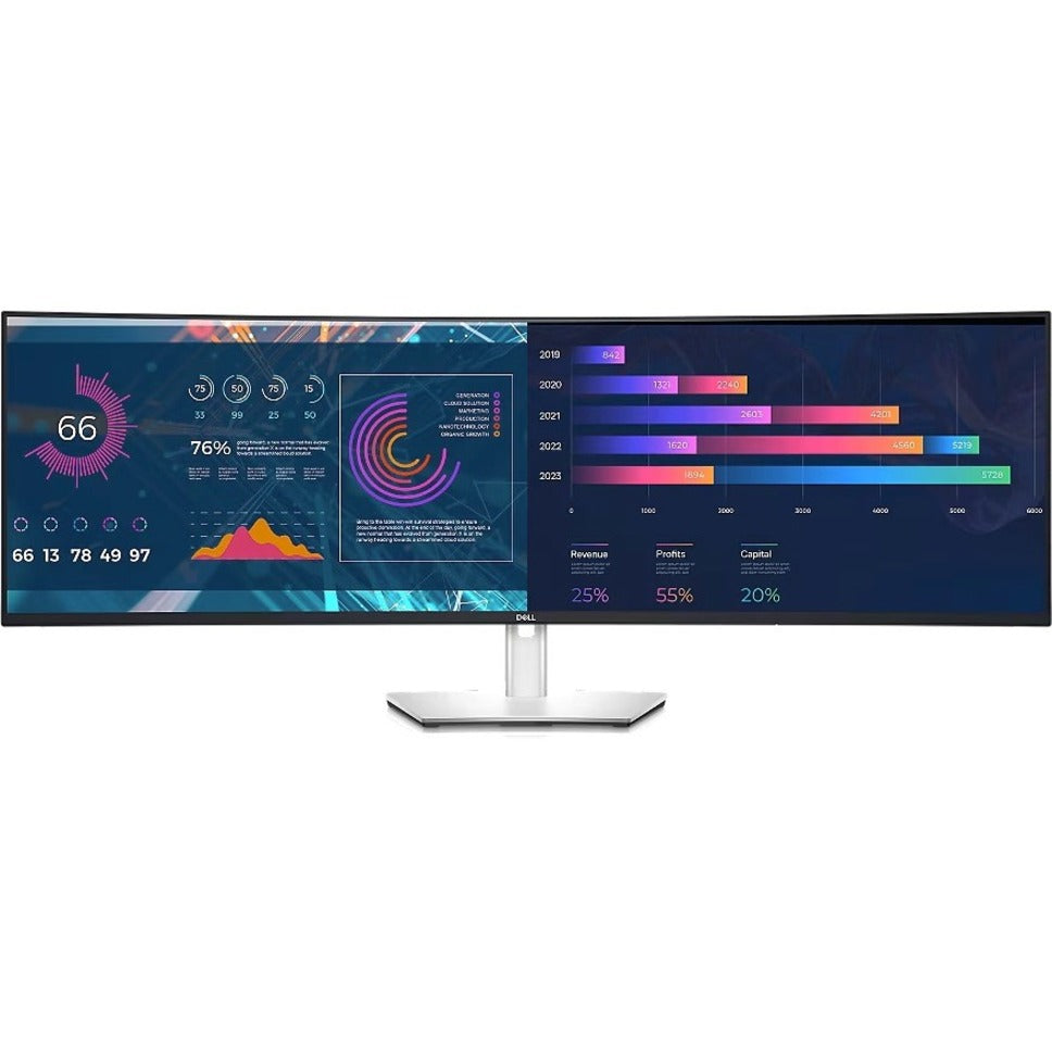 Dell UltraSharp U4924DW 49' Class Dual Quad HD (DQHD) Curved Screen LCD Monitor - 32:9 - Alternate view 25