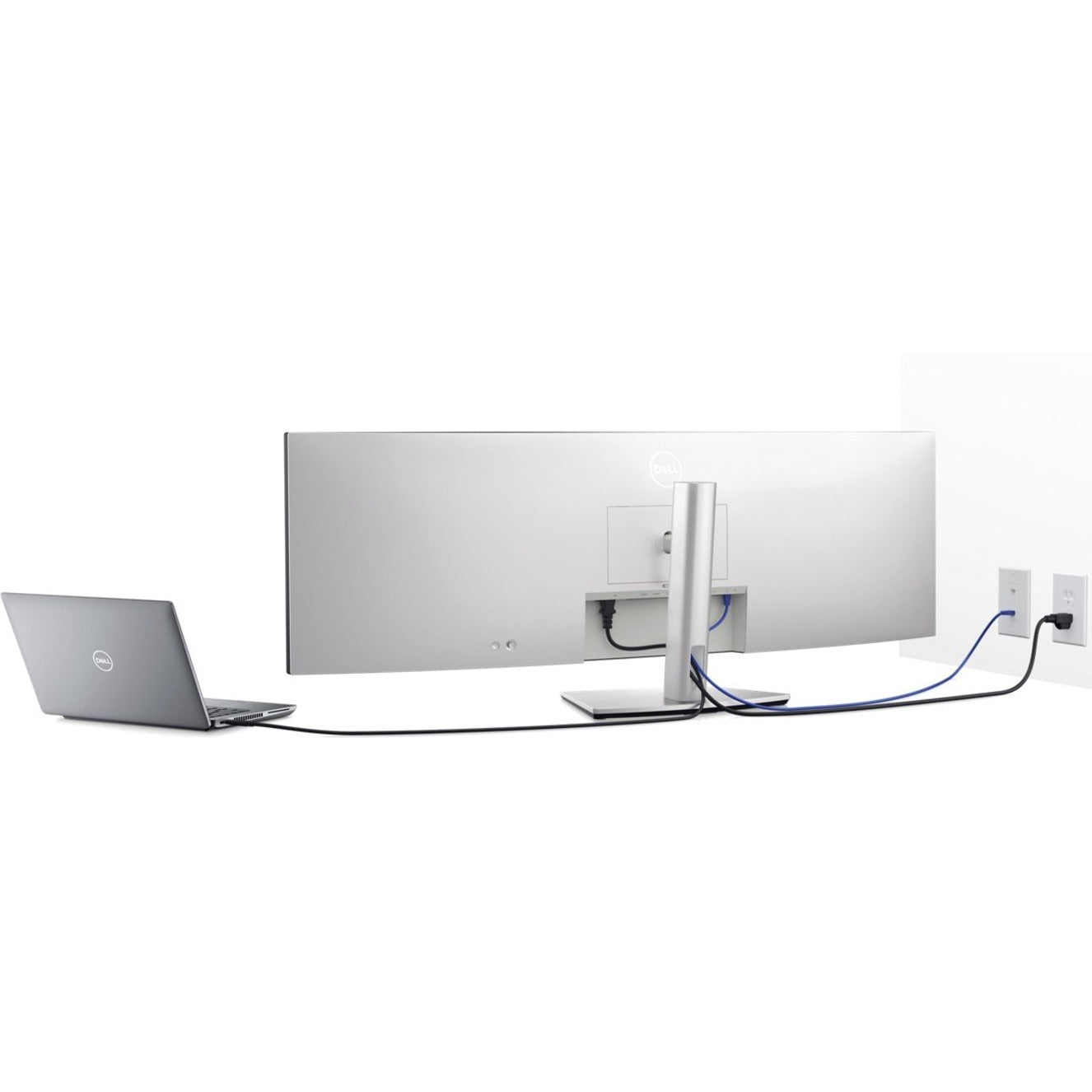 Dell UltraSharp U4924DW 49' Class Dual Quad HD (DQHD) Curved Screen LCD Monitor - 32:9 - Alternate view 30