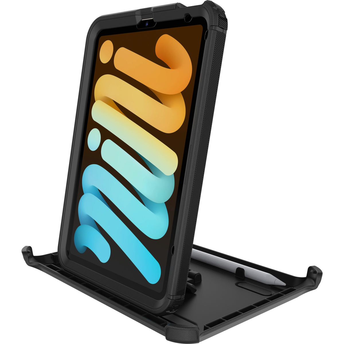 OtterBox Defender Carrying Case (Holster) Apple iPad mini (6th Generation) Tablet, Apple Pencil - Black