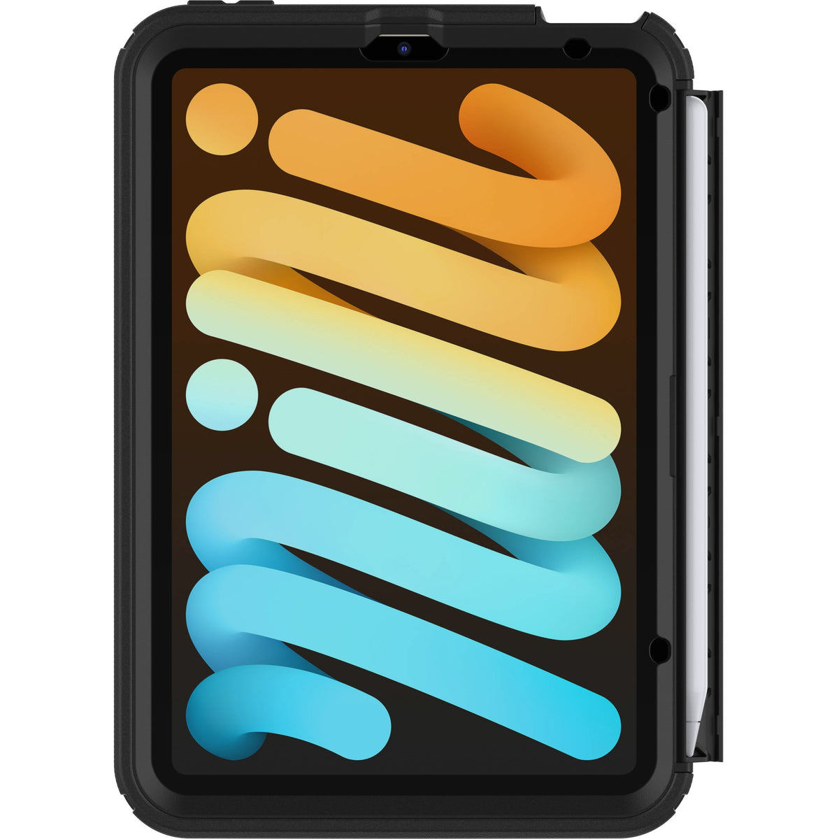 OtterBox Defender Carrying Case (Holster) Apple iPad mini (6th Generation) Tablet, Apple Pencil - Black