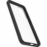 OtterBox React Case for Samsung Galaxy S23 Smartphone - Black Crystal (Clear/Black) - Left view