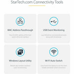 StarTech.com Dual-Laptop USB-C KVM Docking Station, Dual Monitor 4K 60Hz DisplayPort Dock, 5x USB Hub, GbE, 90W/45W PD, Windows/Mac, TAA - Alternate view 8