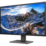 Philips 439P1 43' Class 4K UHD LCD Monitor - 16:9 - Textured Black - Left view