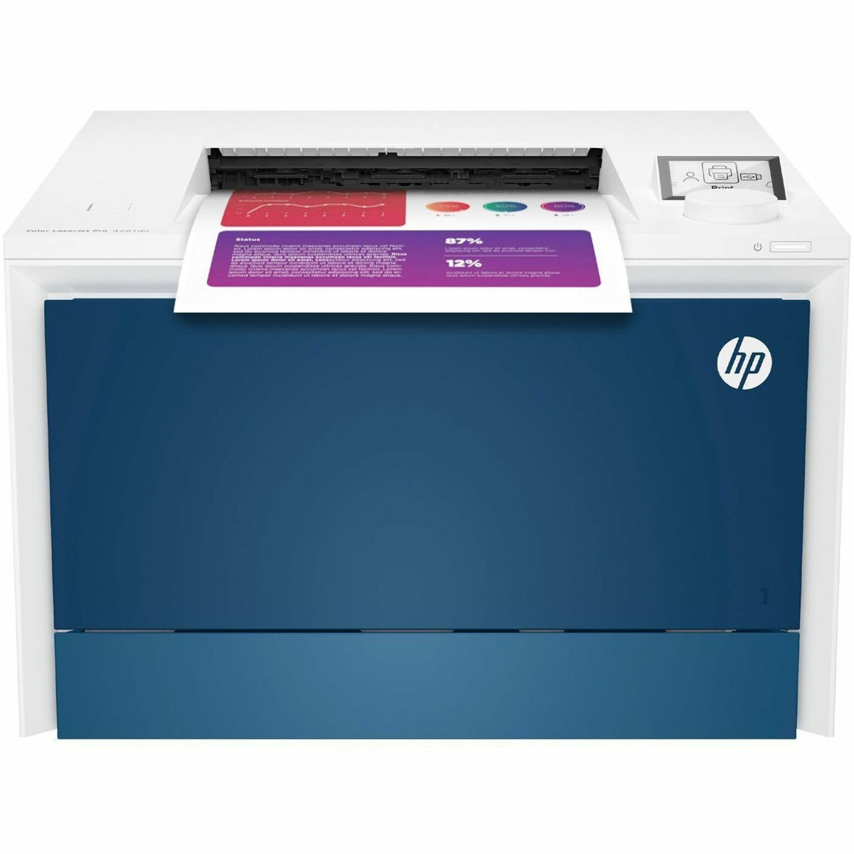HP LaserJet Pro 4200 4201dn Desktop Wired Laser Printer - Colour - Top view
