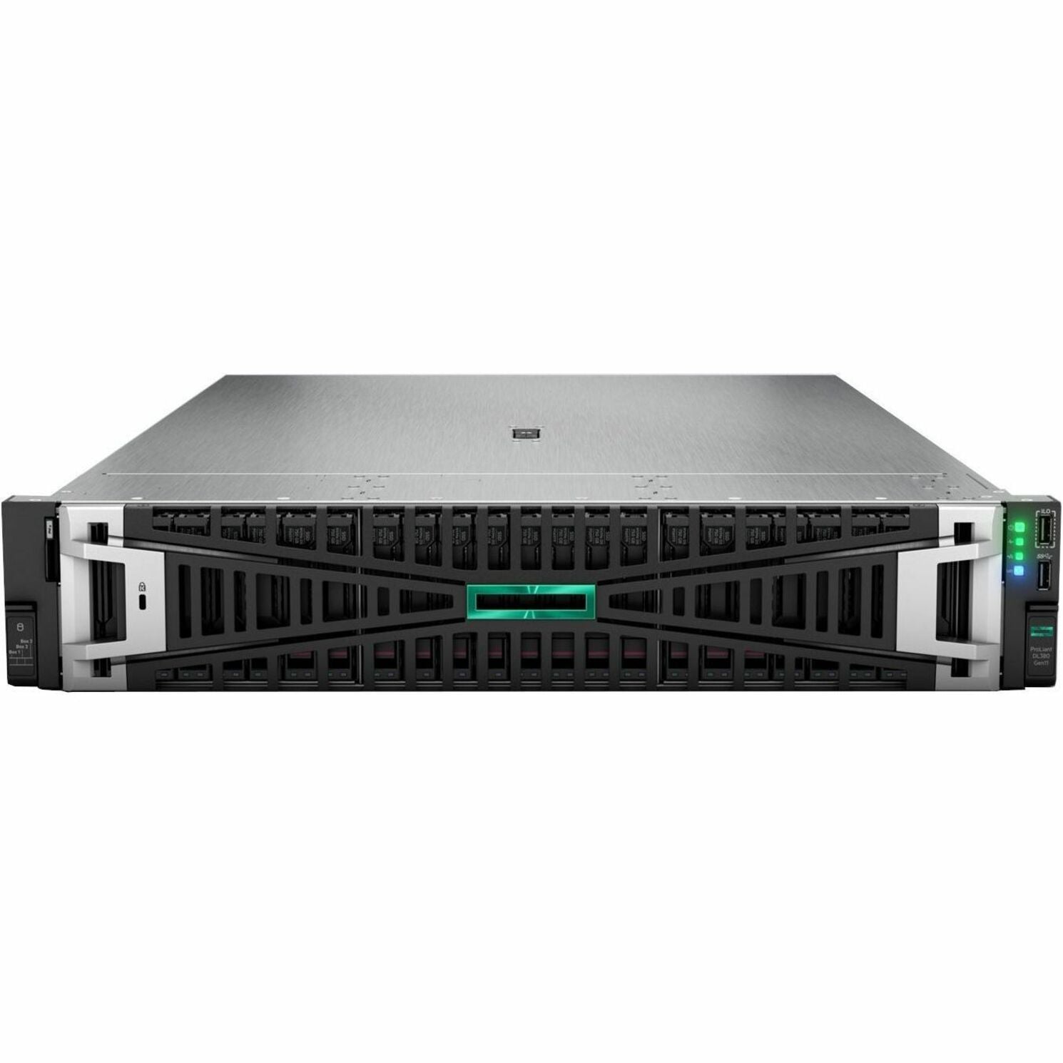 HPE ProLiant DL380 G11 2U Rack Server - 1 Xeon Silver 4410Y 2 GHz - 32 GB RAM - 12Gb/s SAS Controller - Left view