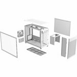 Asus AP201 ASUS PRIME CASE TG Computer Case - Micro ATX, Mini ITX Motherboard Supported - Tower - Tempered Glass - White - Alternate view 6