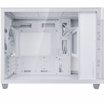 Asus AP201 ASUS PRIME CASE TG Computer Case - Micro ATX, Mini ITX Motherboard Supported - Tower - Tempered Glass - White - Right view